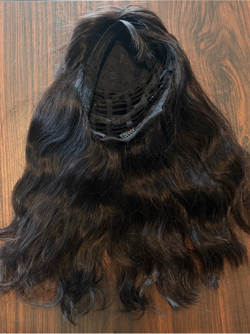 Model Model 100% Human Hair Natural Wig With Bangs 20” long - Picture 5 of 8